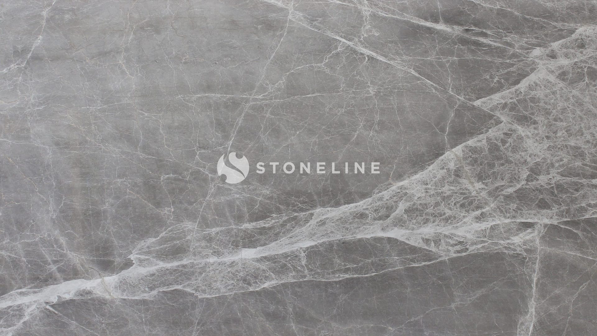 Gray marble texture with white veining pattern.