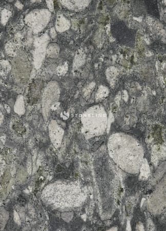 Close-up of gray and white granite texture.