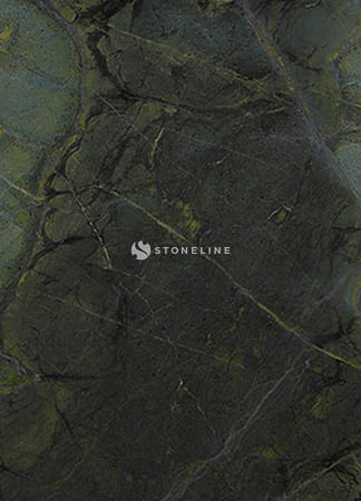 Close-up of green and yellowish marble texture