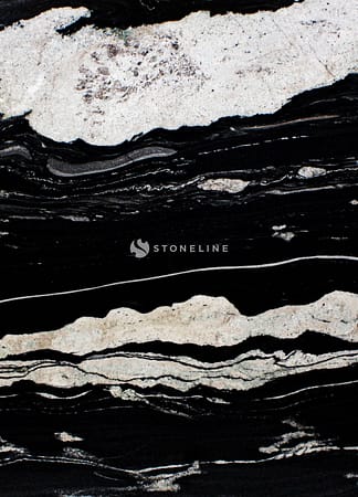 Black marble with white veins pattern