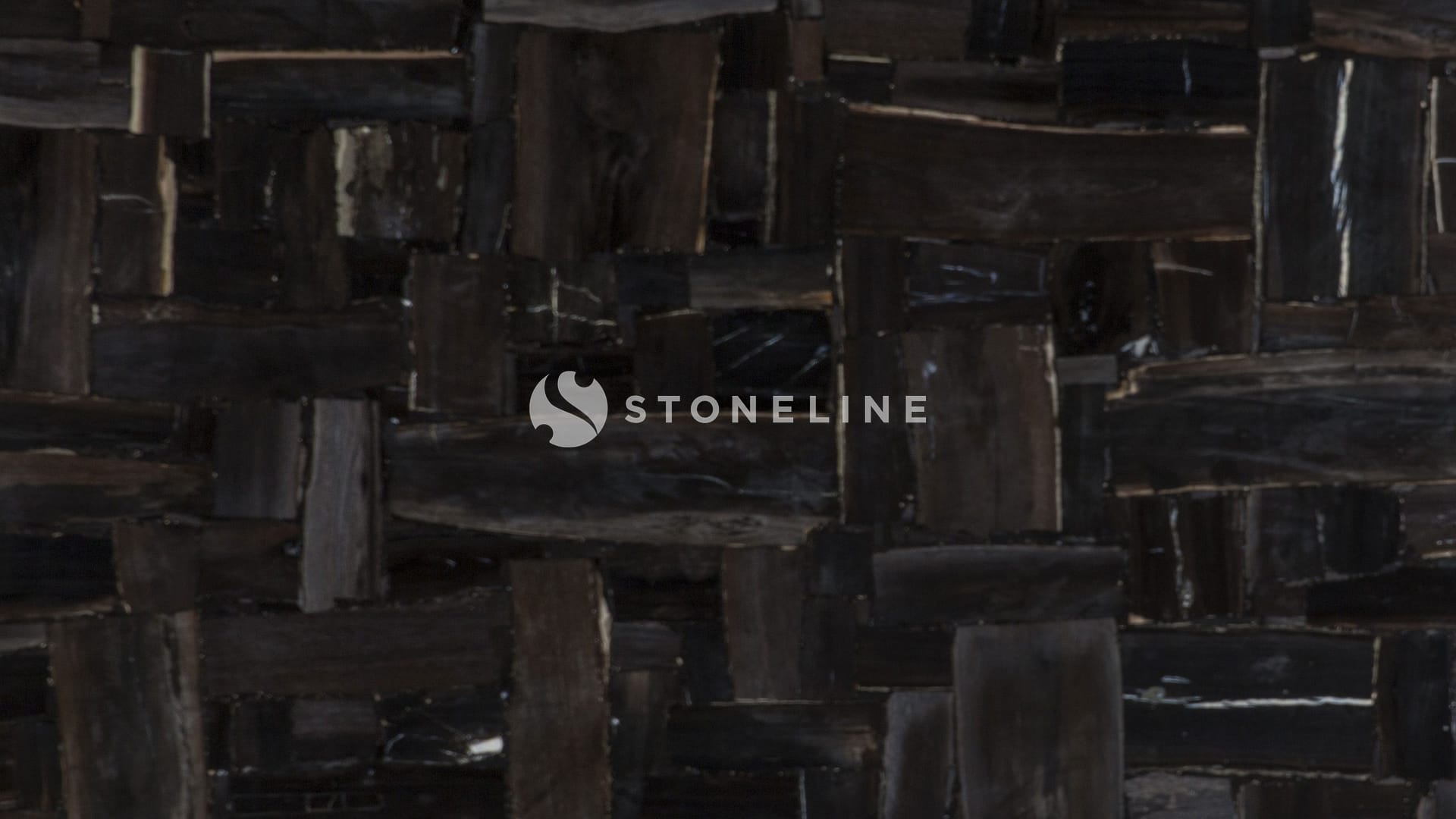 Close-up of dark wooden textured surface