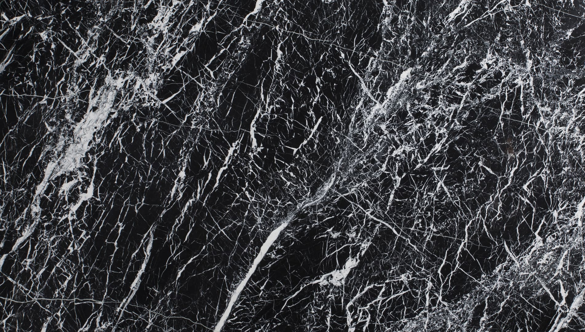 Black marble with white veins texture