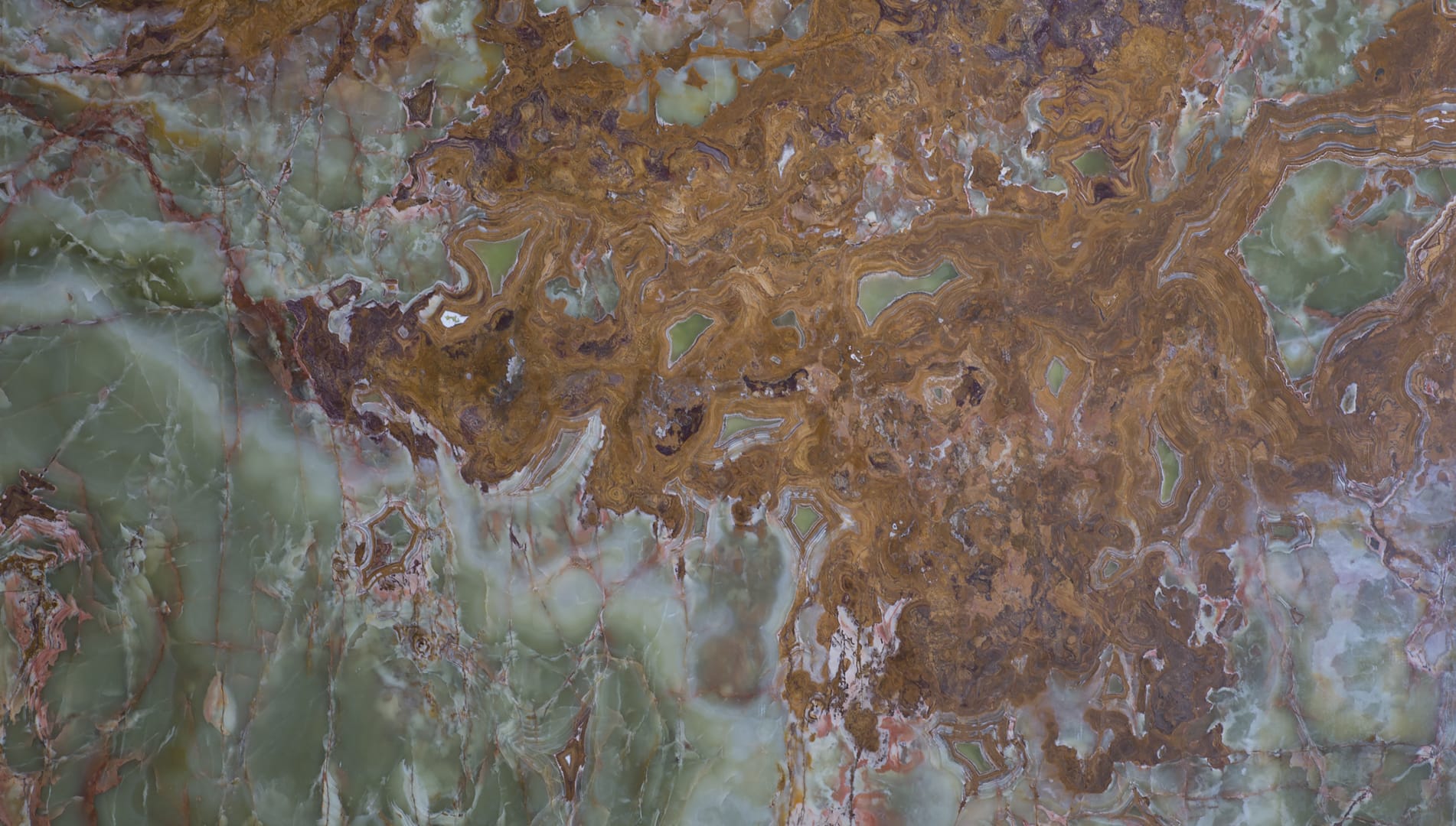 Close-up of colorful marble surface texture