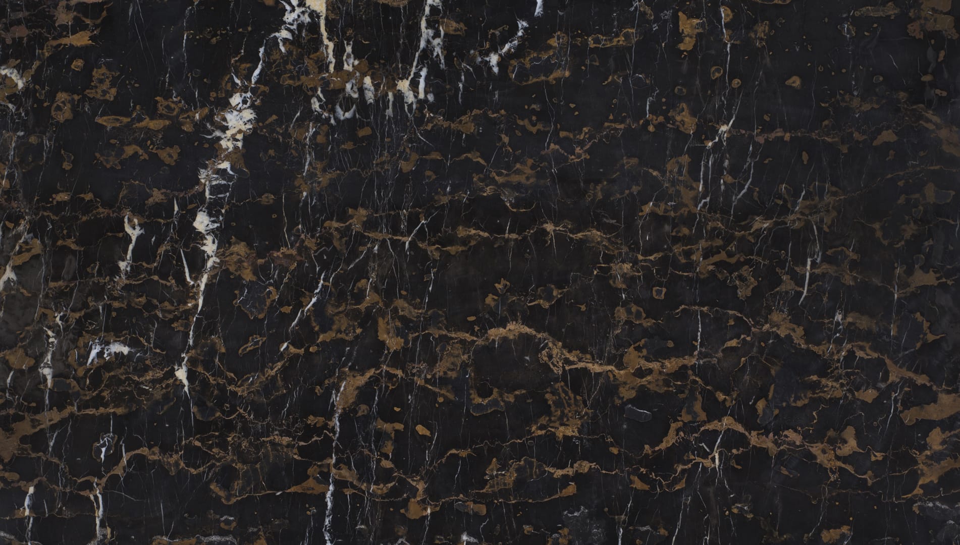 Dark brown marble texture with white veins.