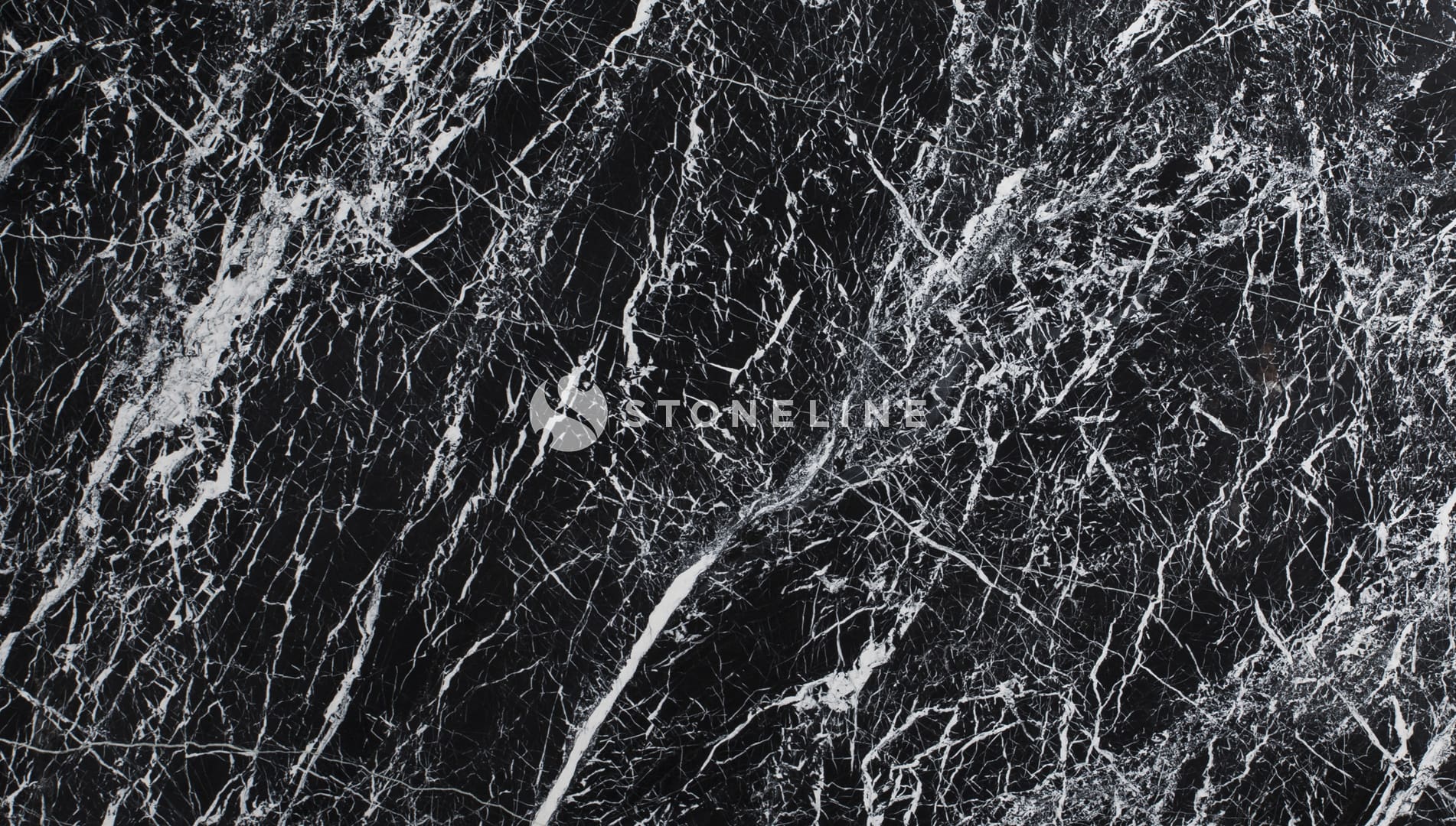 Black marble with white veins texture