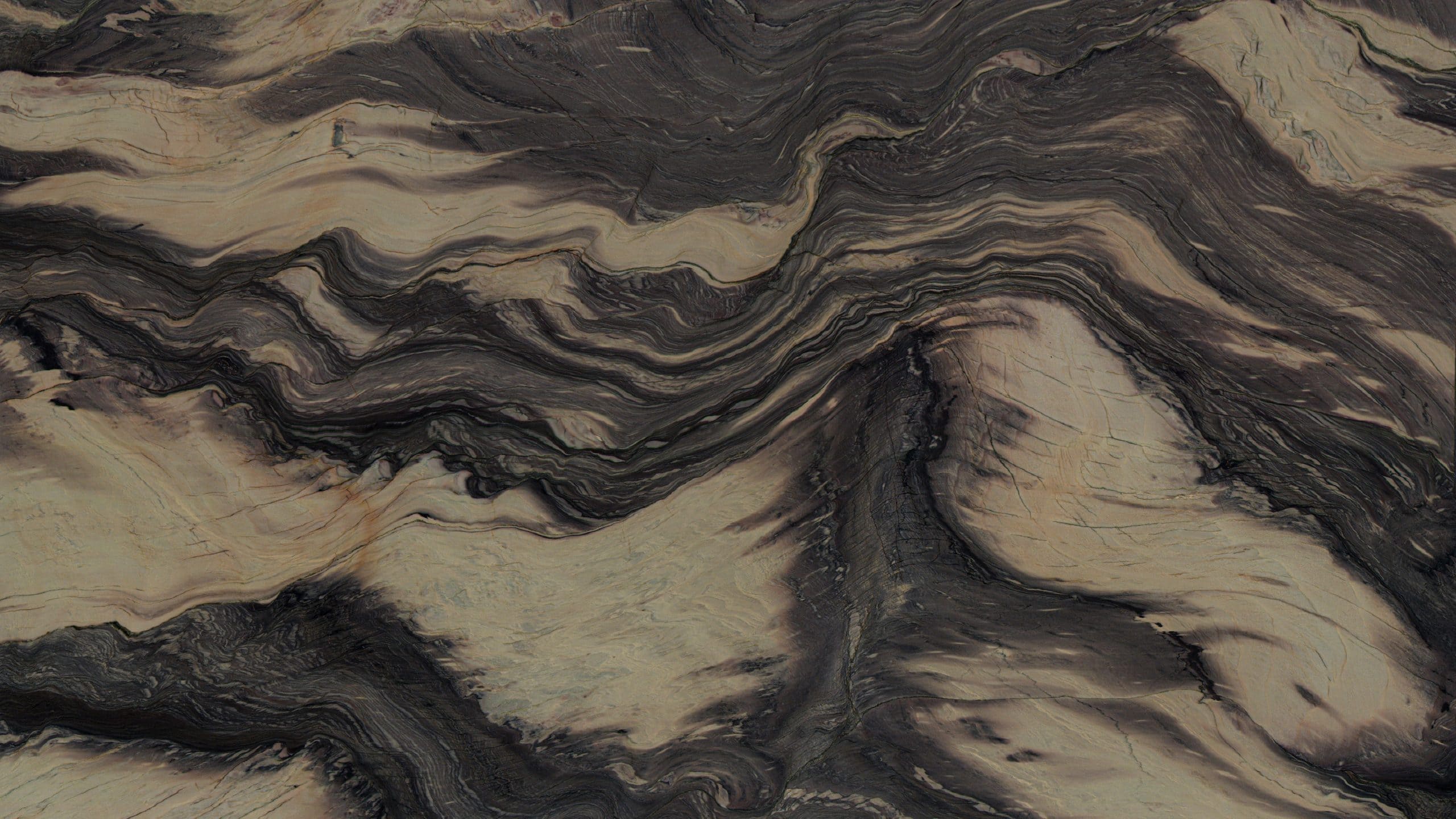 Abstract dark marble pattern with wavy lines