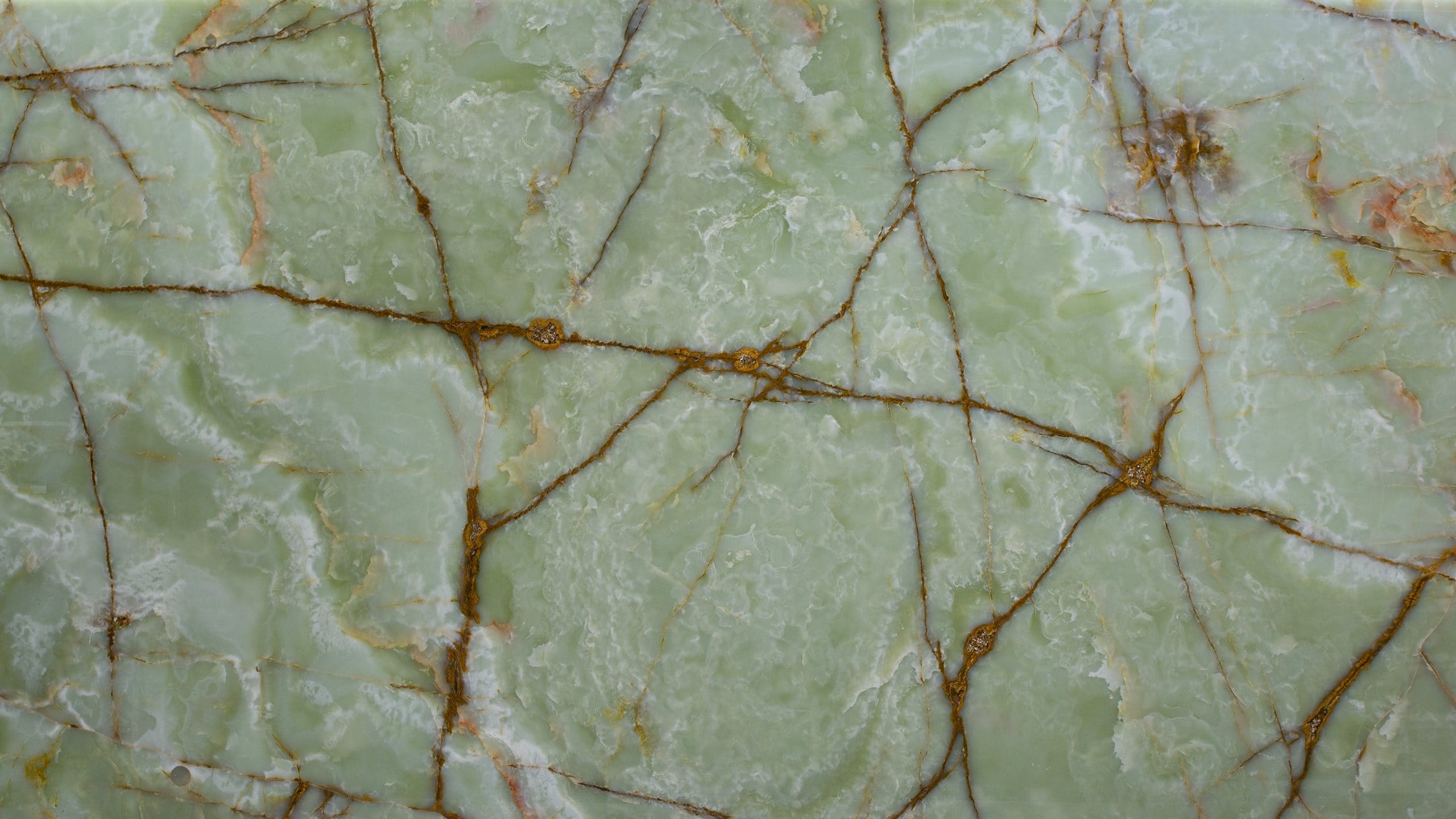 Green onyx marble with brown veins texture