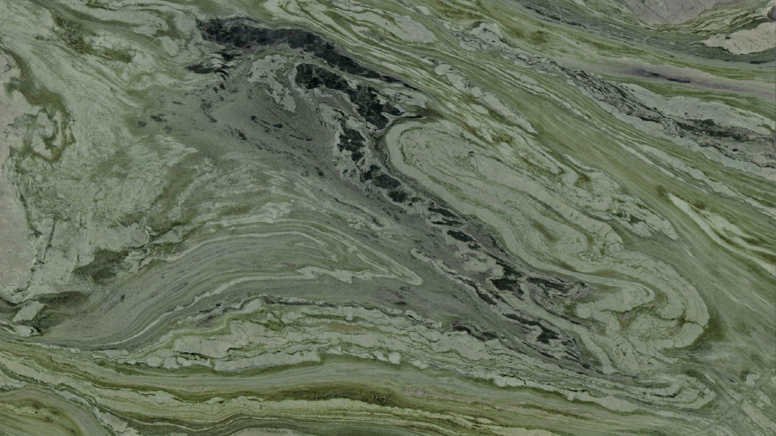 Green marble texture with swirling patterns