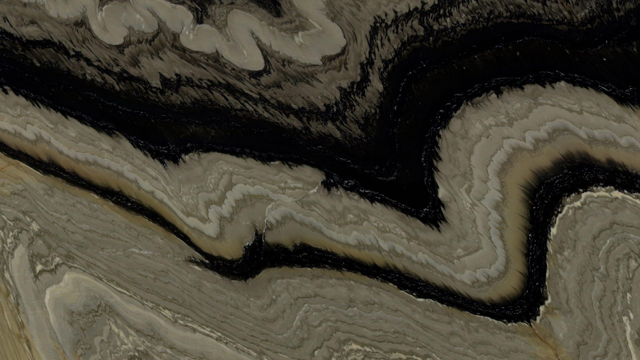 Abstract black and beige marble texture pattern