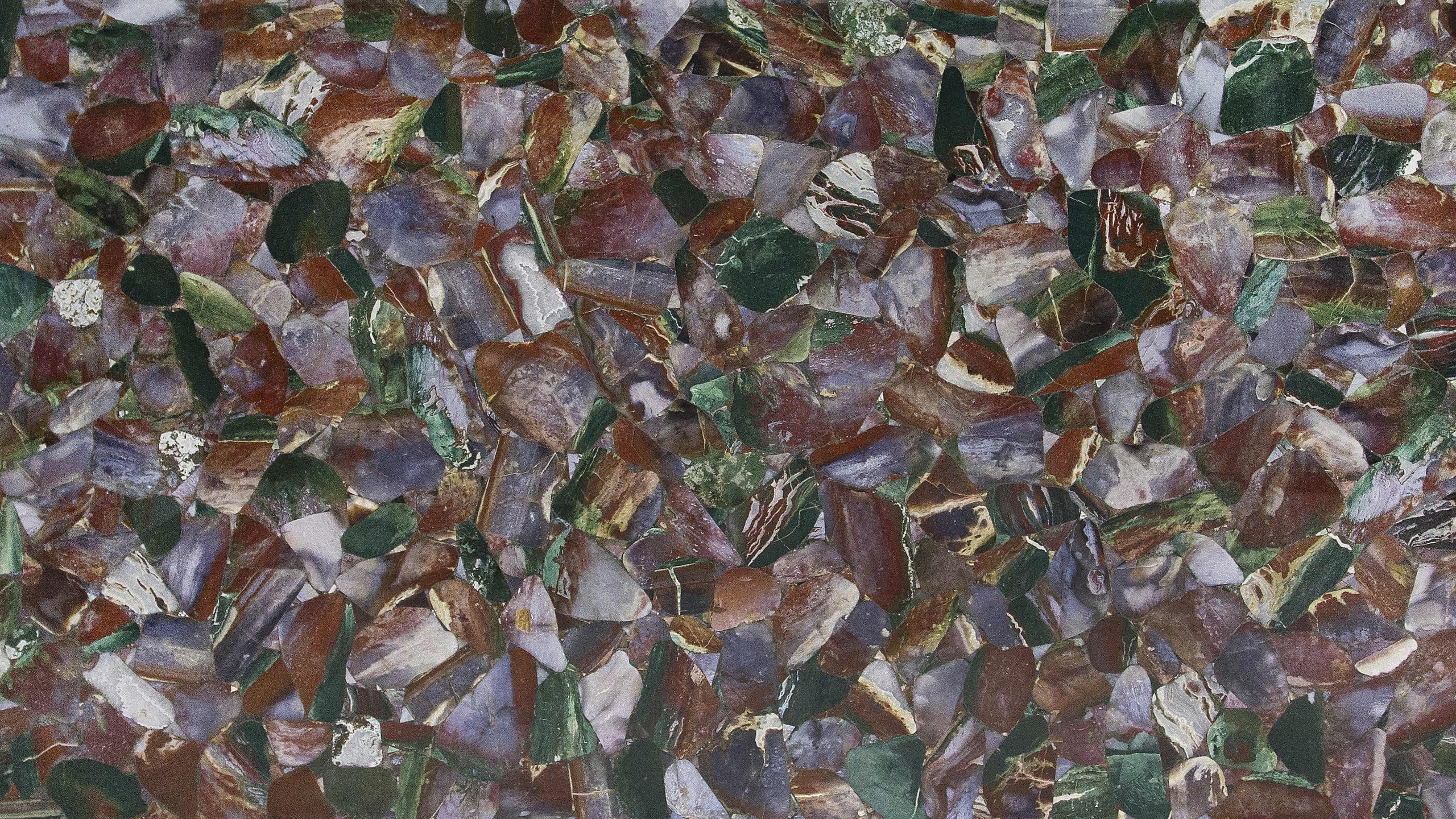 Close-up of colorful marble mosaic texture.