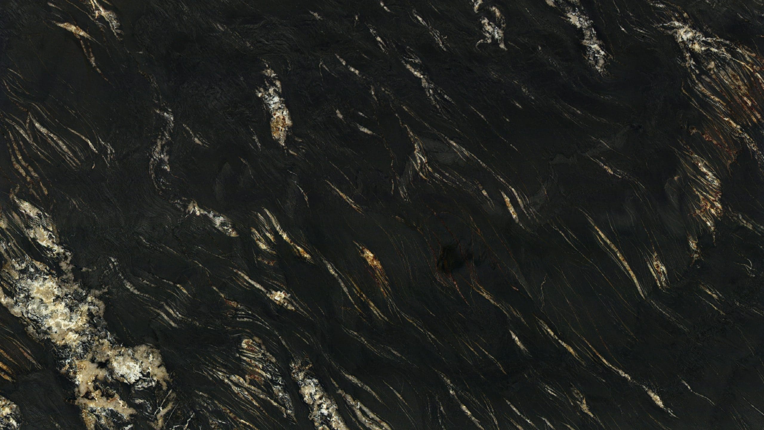 Dark marble surface with white veining