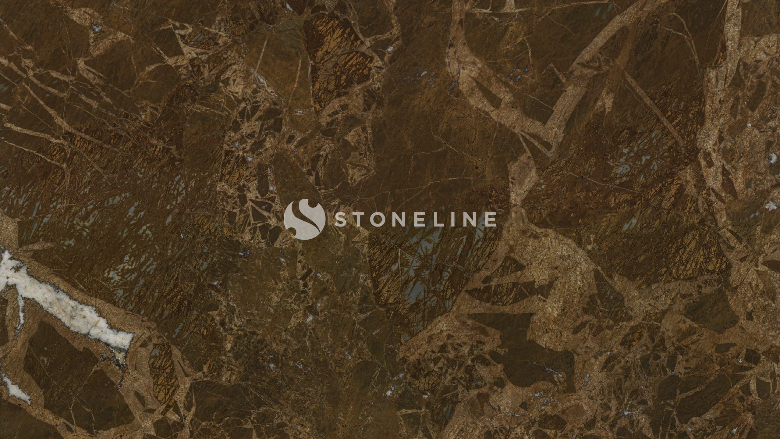 Brown marble texture with white veins pattern