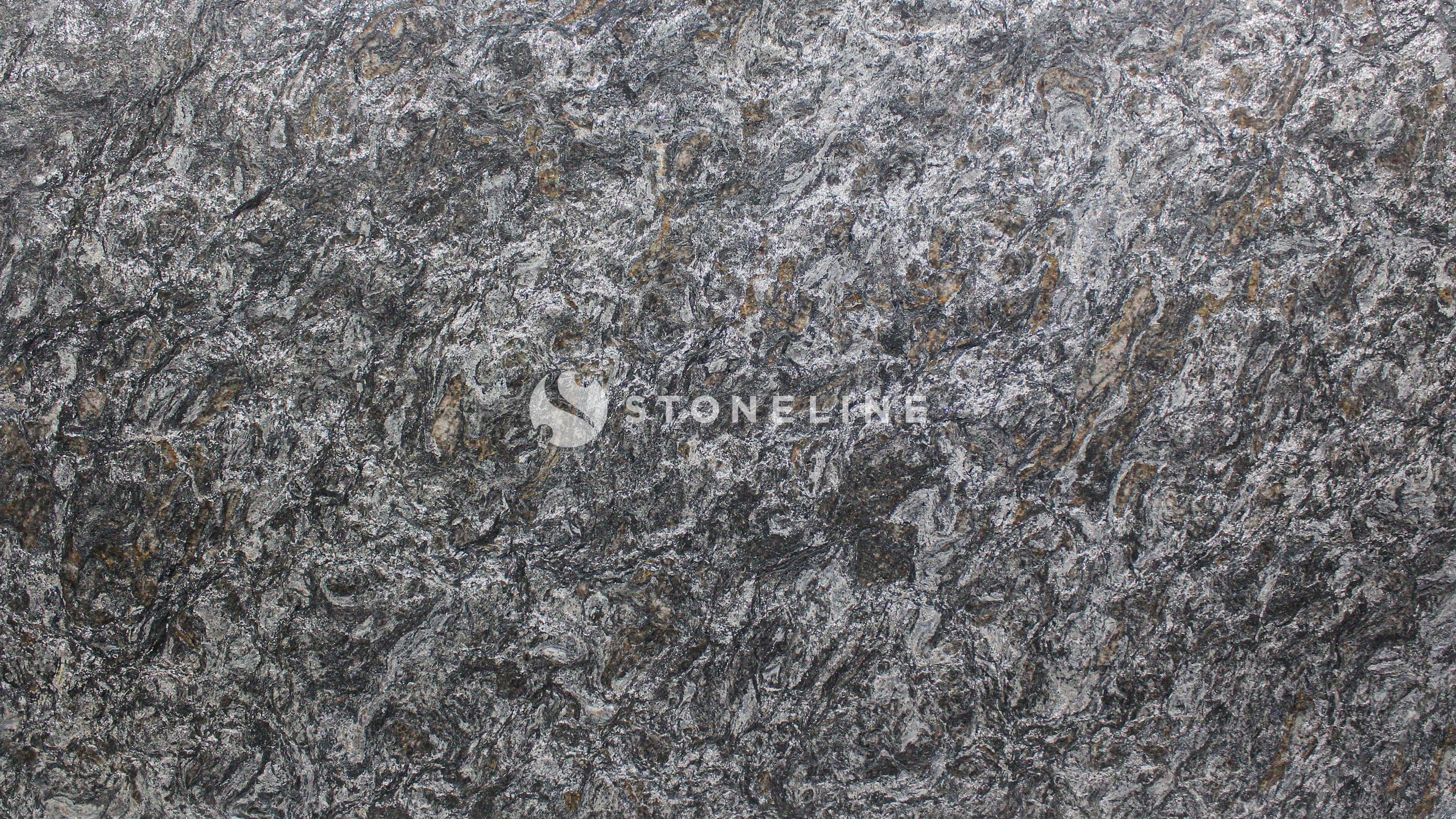 Close-up of dark gray granite texture