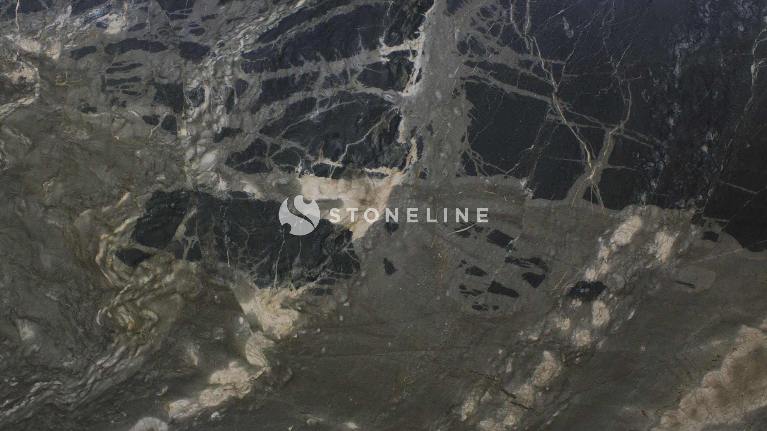 Dark, veined marble texture with natural patterns.