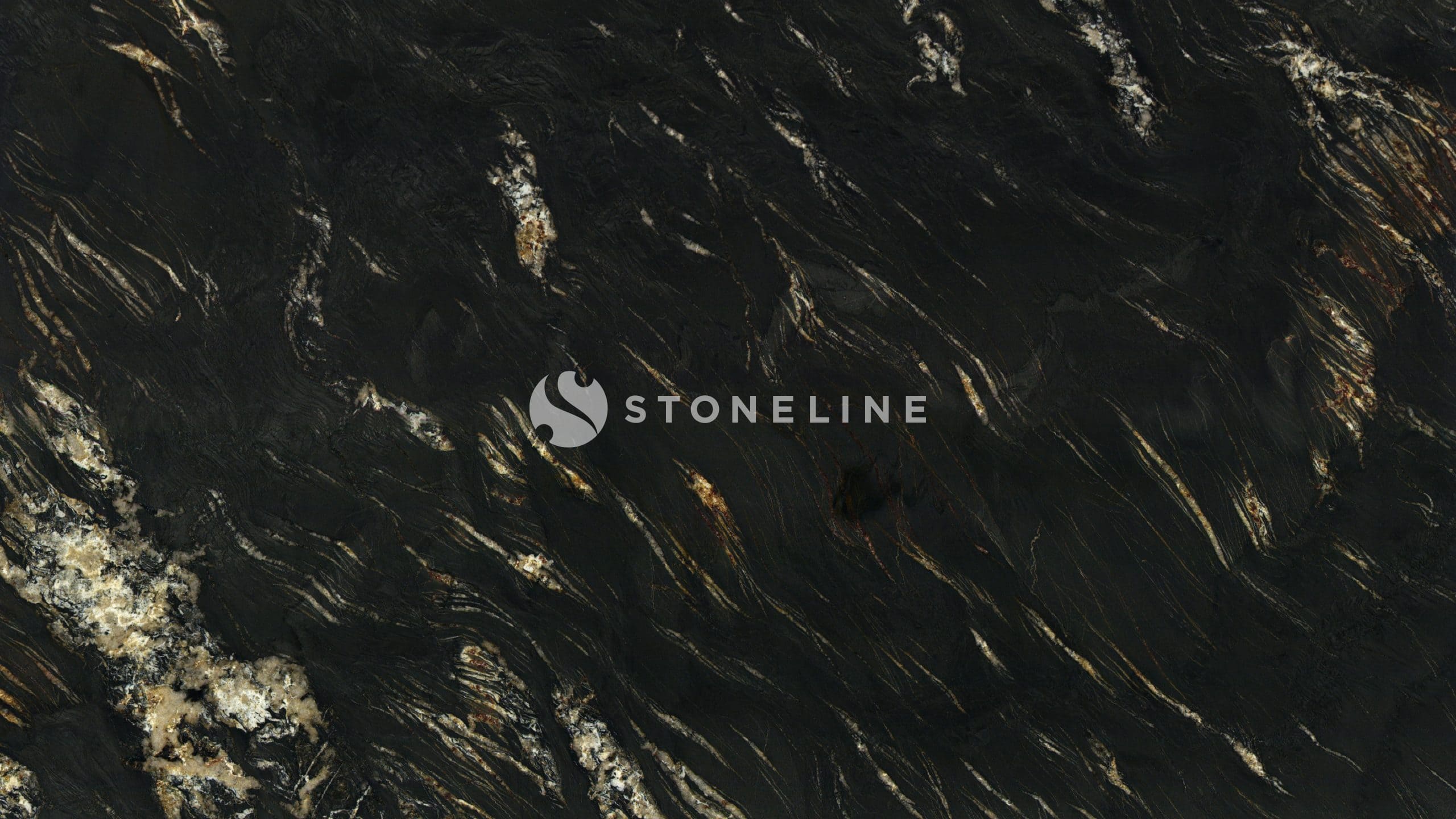 Dark marble surface with white veining