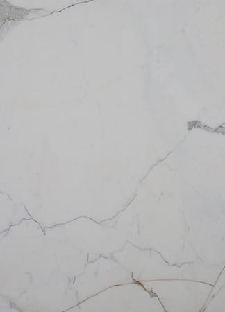 Close-up of white marble texture with veins.