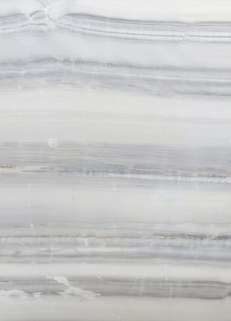 Polished white marble with grey veins