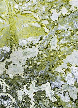 Close-up of green and white marble texture.