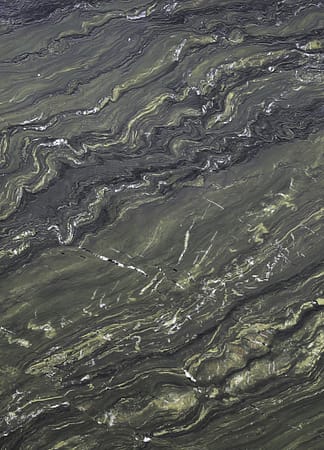 Close-up of swirling green marble texture
