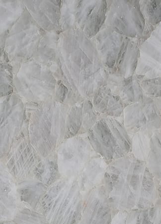 Close-up of translucent, textured stone surface