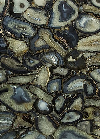 Close-up polished agate stone pattern texture.