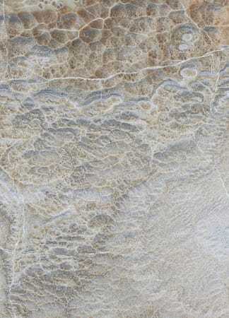 Close-up of natural stone texture with beige patterns.