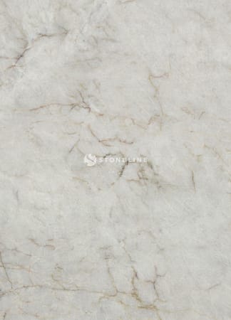Close-up of white marble texture with veins.