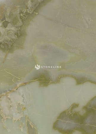 Green and white marble texture close-up.