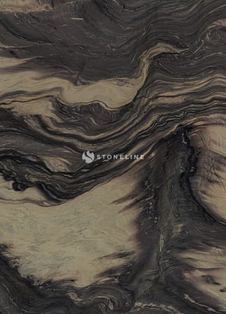 Abstract dark marble pattern with wavy lines