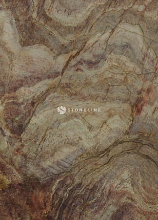 Close-up of textured, multicolored granite surface.