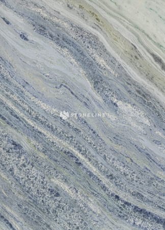 Close-up of blue and white marble texture