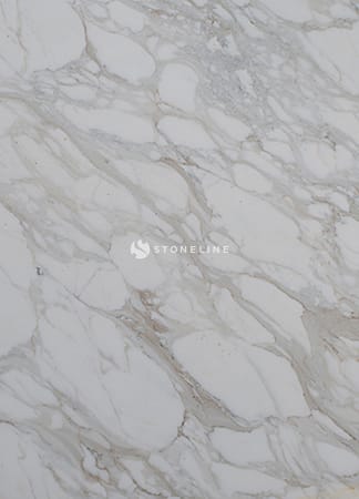 White marble surface with gray veining