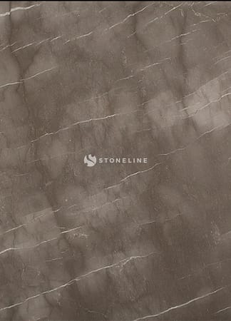 Dark brown marble texture with light veins.