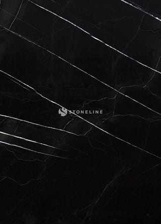 Black marble with white veins texture