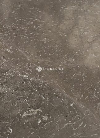 Close-up of polished brown marble texture