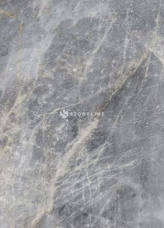 Close-up of gray marble texture with veins