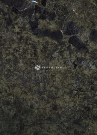 Close-up of dark green granite surface