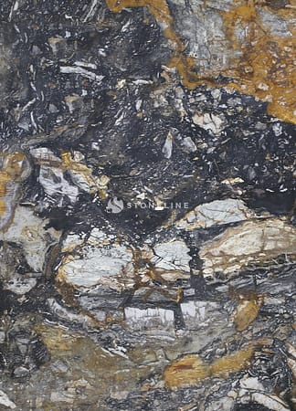 Close-up of multicolored natural stone texture.