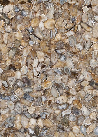 Polished brown and beige agate stone texture