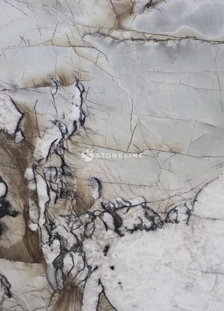 Natural stone with unique veining patterns