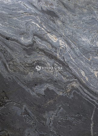 Close-up of dark, textured marble surface