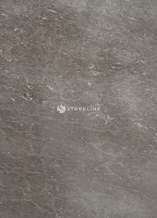 Black marble surface with brown and white veins.