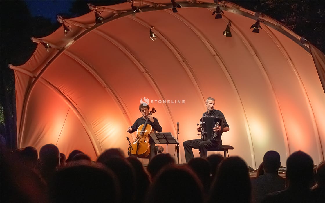 Beyond Borders: Salque & Peirani in Concert with Stoneline