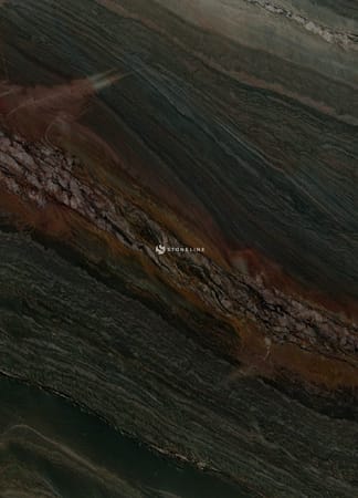 Dark green marble texture with brown veins.