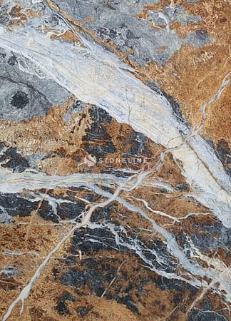 Close-up of colorful, textured marble surface.