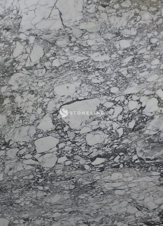 Closeup of gray and white marble texture