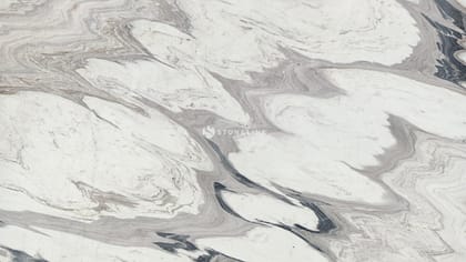 Close-up of white marble texture with gray veins.