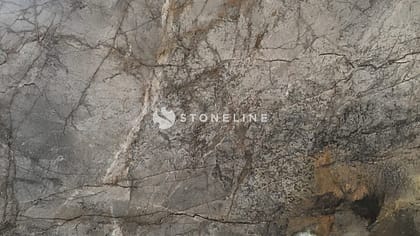 Natural stone texture with gray and brown patterns.
