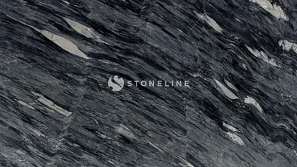 Dark gray marble texture with swirling patterns.