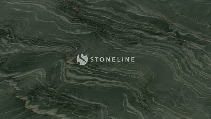 Dark green marble with intricate white veins.